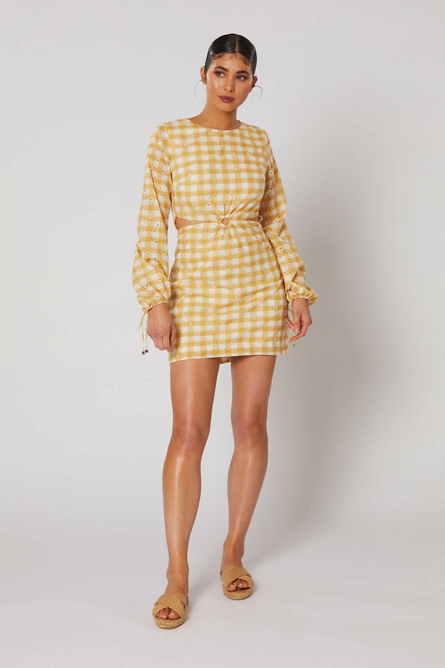 Winona Amberette Gingham Mini Dress - Sale - Dresses