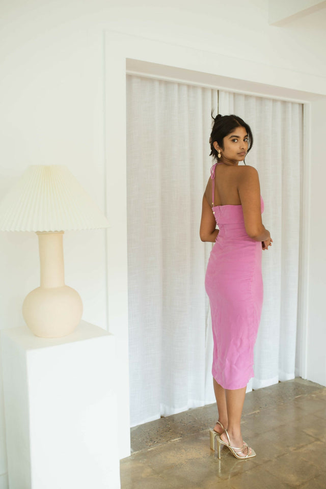 Winona Morado Midi Dress - Sale - 6 / Pink - Dresses
