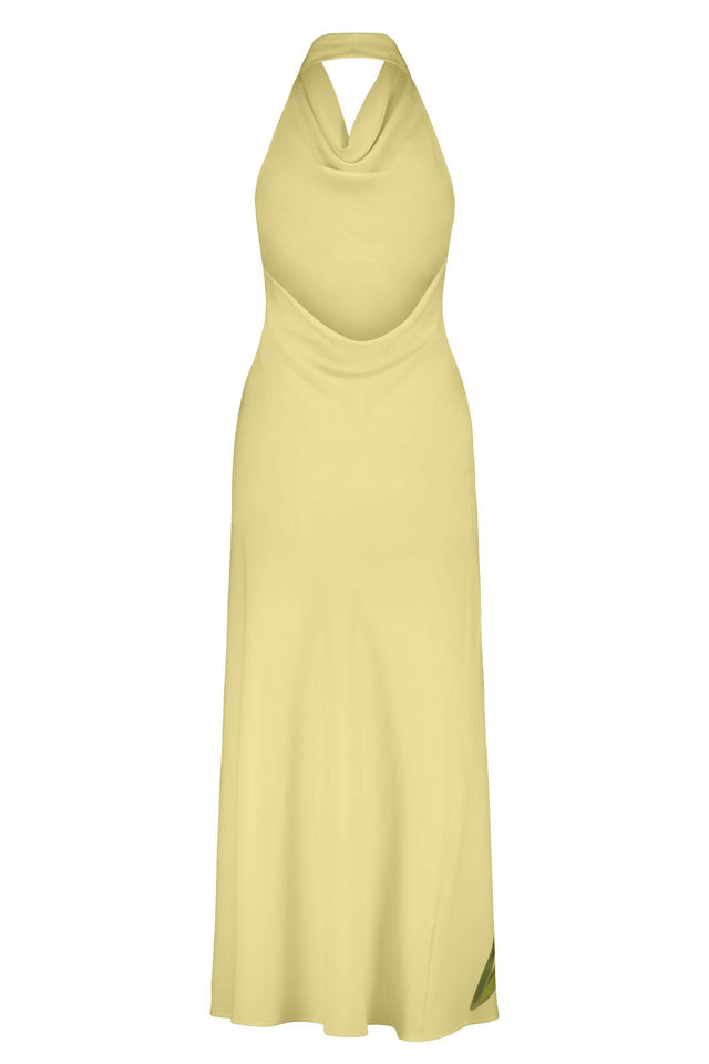 With Harper Lu Cowl Slip Dress in Iris Floral - Dresses