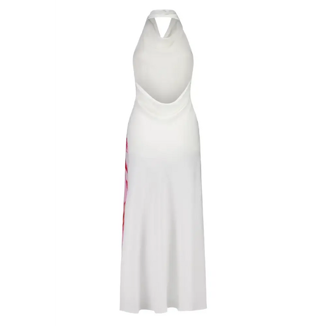 With Harper Lu Cowl Slip Dress - White Rose - Print / 10 - Dresses