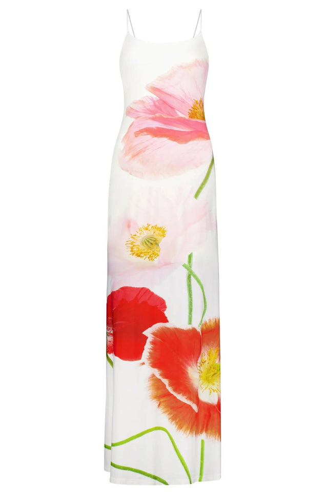 With Harper Lu Low Back Citrus Poppy Maxi Dress - Dresses