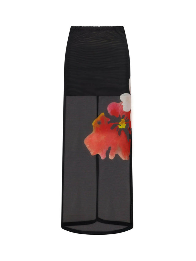 With Harper Lu Mesh Tank & Skirt Set| Black Floral - 6 / Multi - Outfit Sets