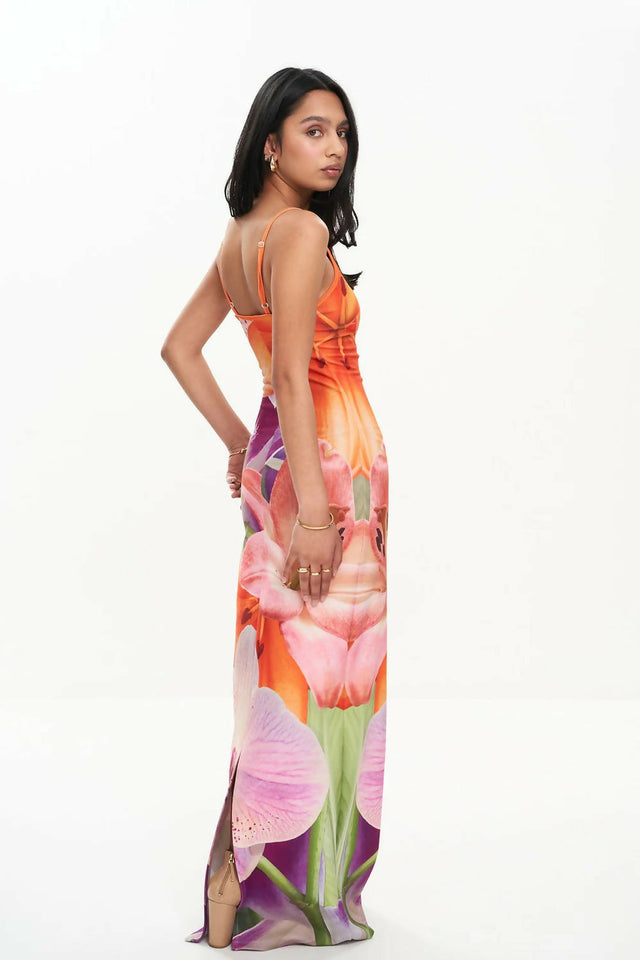 With Harper Lu Riviera Slip Dress - 6 / Multi - Dresses