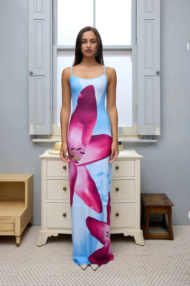 With Harper Lu Sky Lily Midi dress - Dresses