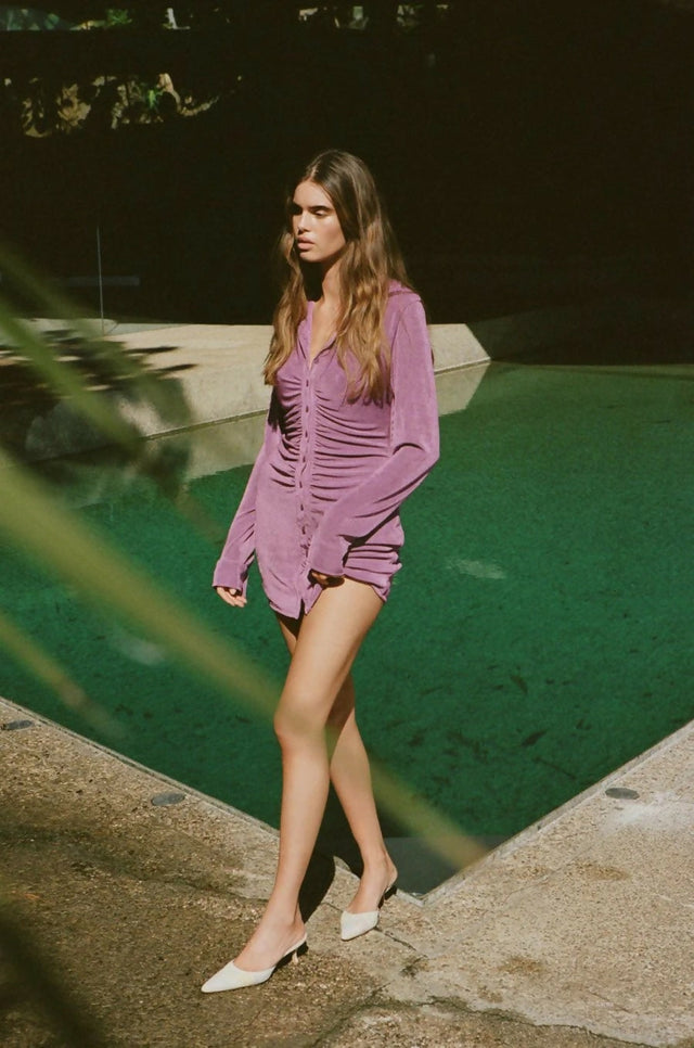 With Jean Andy Mini Purple - 8 / Purple - Dresses