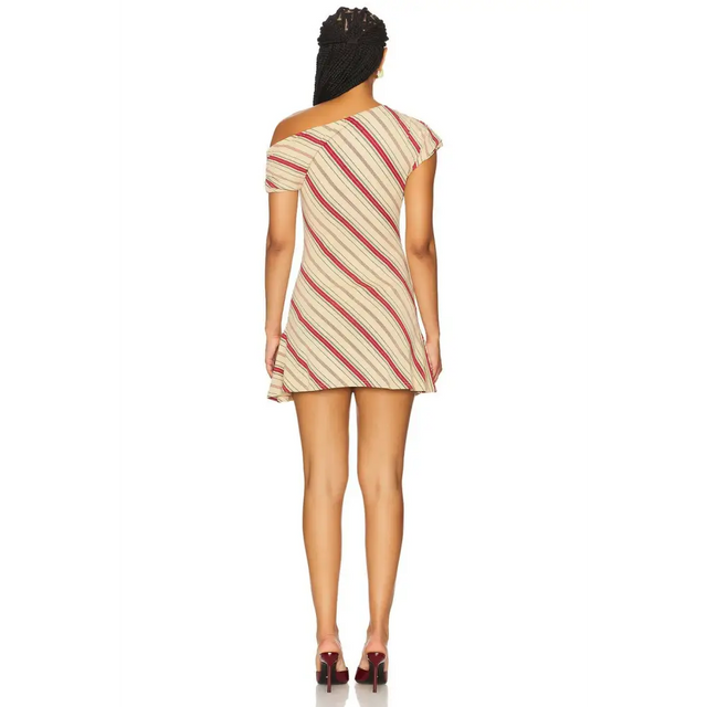 With Jean Camilia Dress Stripe - 8 / Multi - Dresses