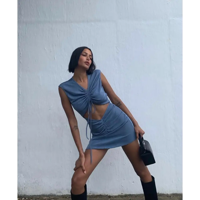 With Jéan Roxy Dress - 6 / Blue - Dresses