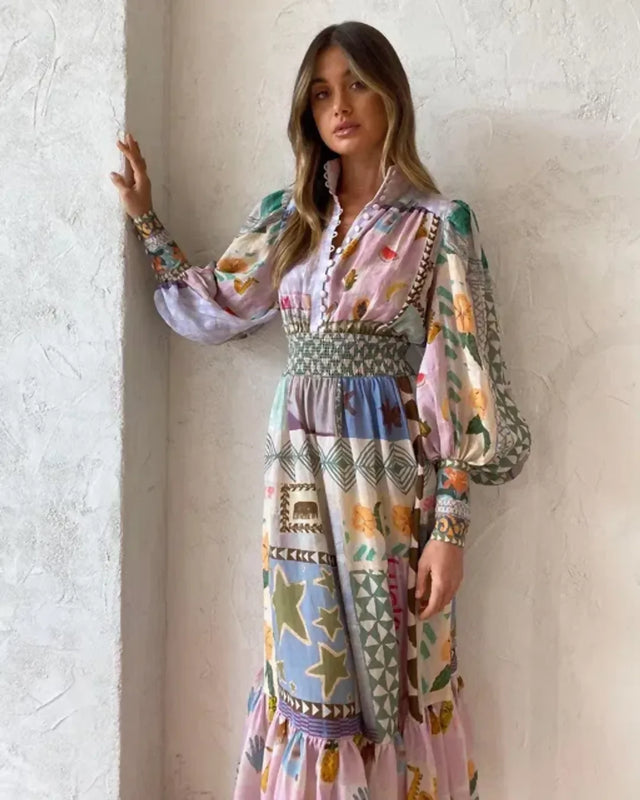 Alemais Emma Gale Shirtdress Multi Print