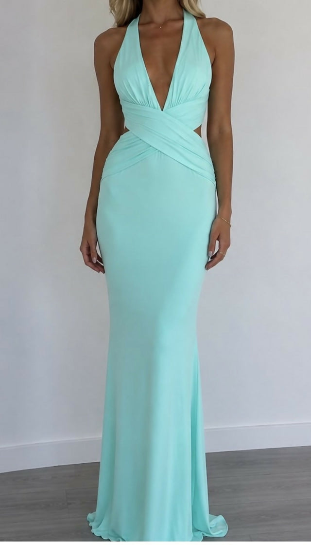 Katie May Secret agent gown – designer dress hire