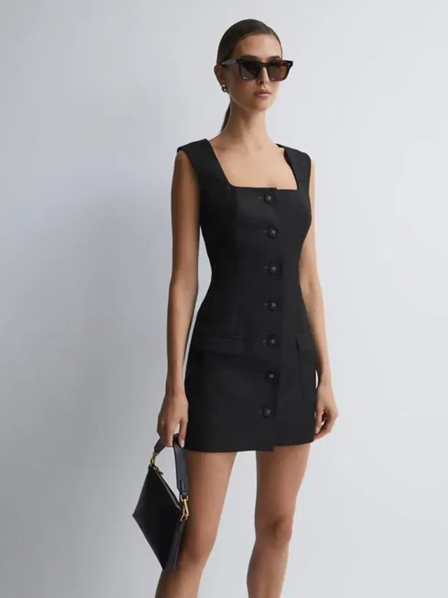 Anna Quan Lia Dress Black Ink