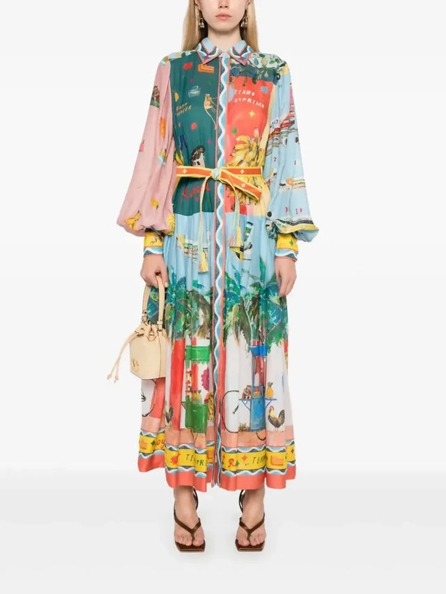 Alemais All Aboard Shirtdress