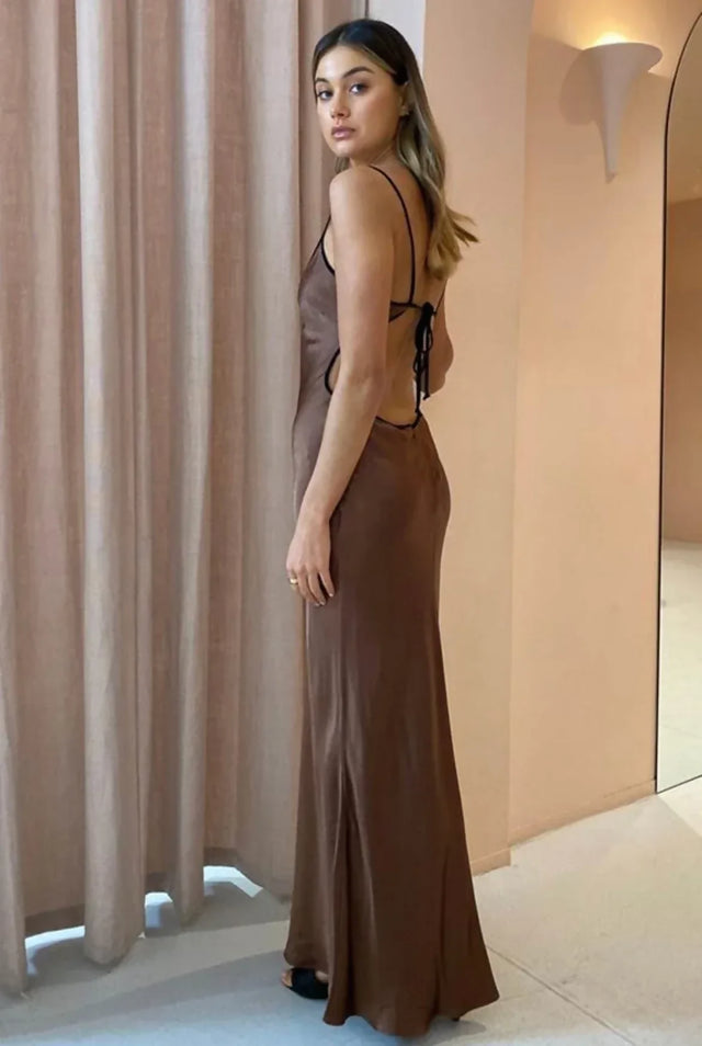 Bec + Bridge Cedar City Maxi - Chocolate