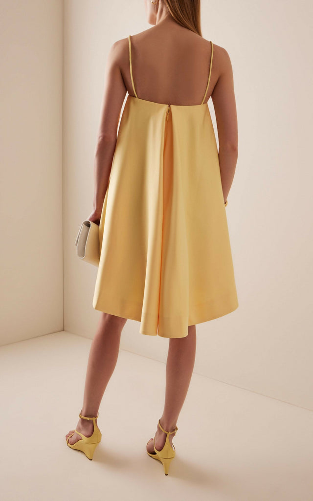 Leo Lin Felicia Applique Floral Mini in Sorbet Yellow