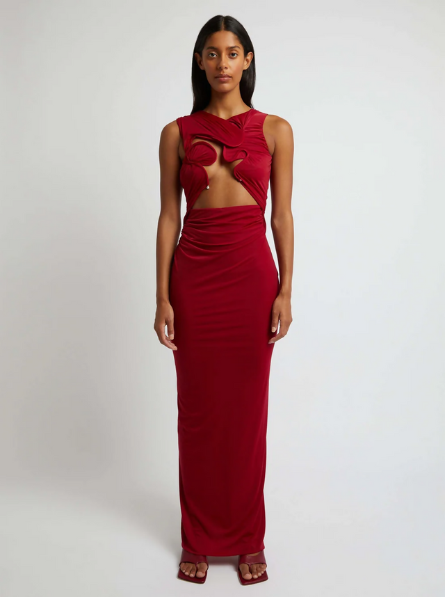 Christopher Esber Venus Tank Dress Cherry