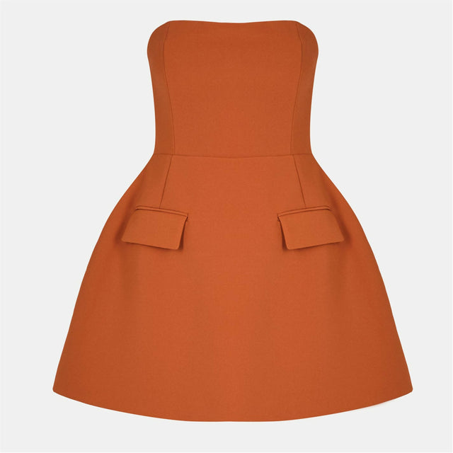 Odd Muse The Ultimate Muse Strapless Dress - Rust