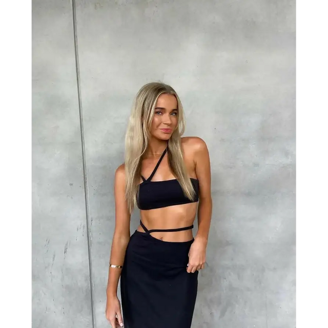 YLD Design Asymmetrical Set - 6 / Black - Outfit Sets