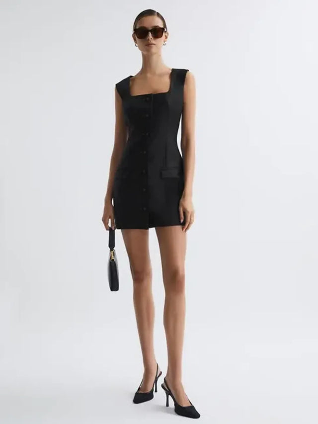 Anna Quan Lia Dress Black Ink