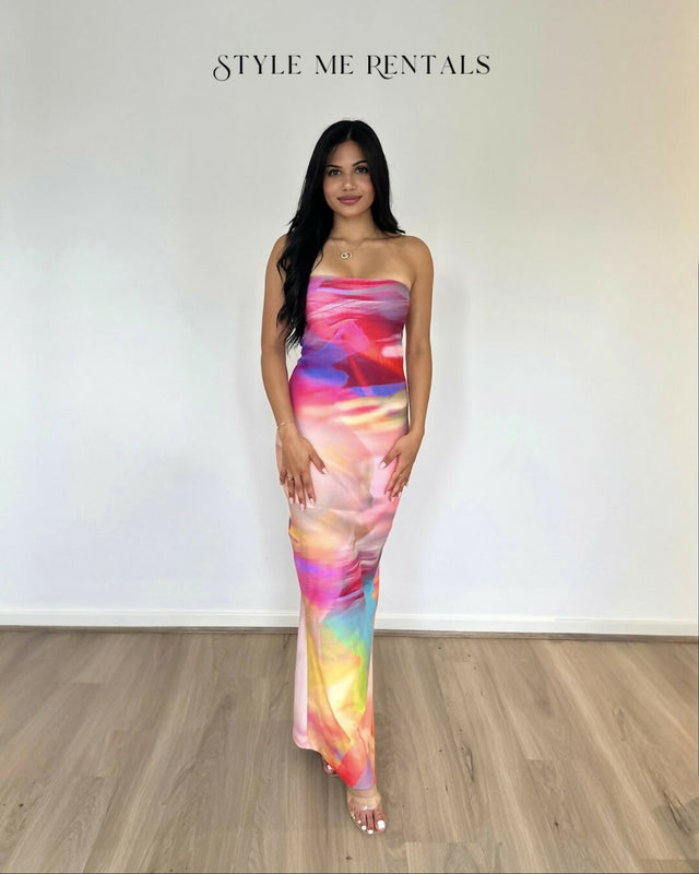HNTR the Label Lotus Maxi Sunset Dress