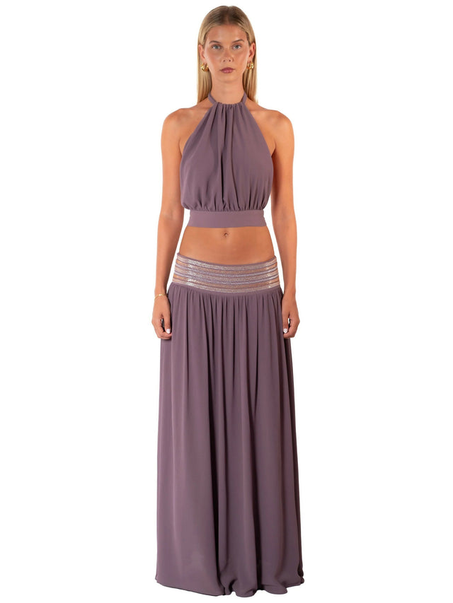 I Am Delilah Octavia Halter & Maxi Skirt Mauve
