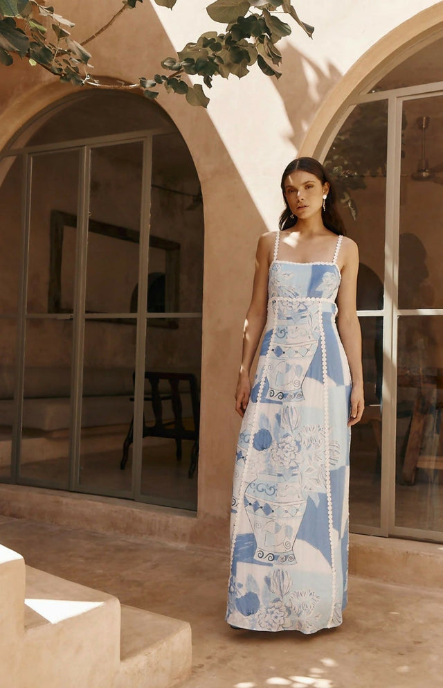 Zaco Terazza Dress - Vaso Blu - 8 / Blue - Dresses