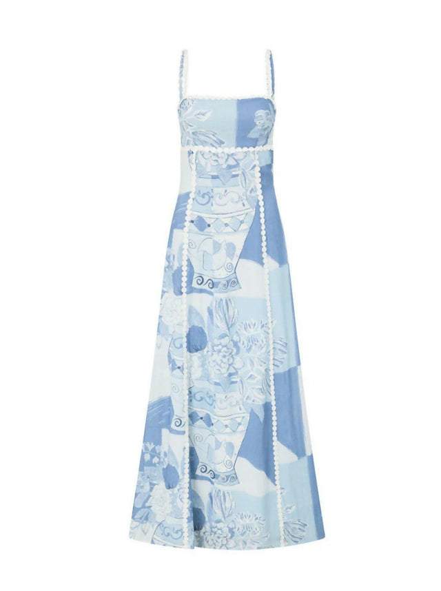 Zaco Terazza Dress - Vaso Blu - 8 / Blue - Dresses
