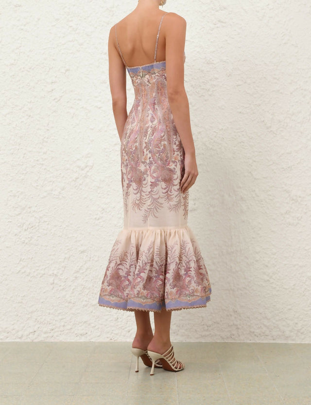 Zimmermann Alchemy Gown Dress Cream Paisley Size / AU 8 - 8 / Print - Dresses