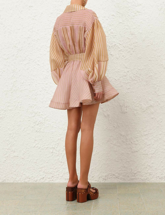Zimmermann Alchemy Striped Mini Dress Pink Size / AU 8 - 8 / Pink - Dresses