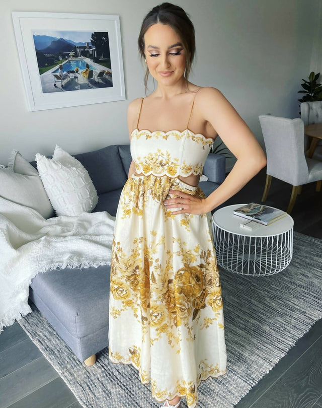 Zimmermann - Zimmermann Aliane Scallop Midi Dress