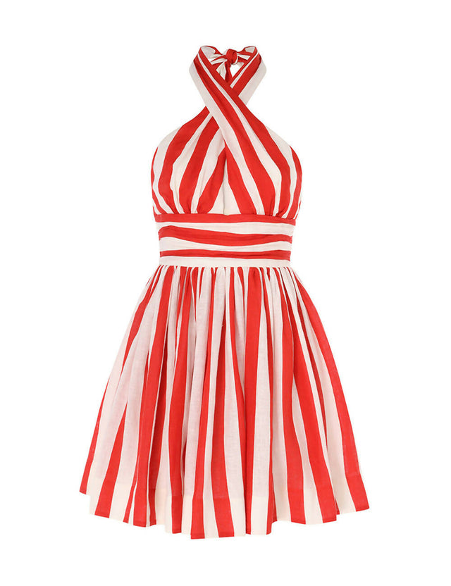 Zimmermann Alight Halter Mini Dress - Dresses