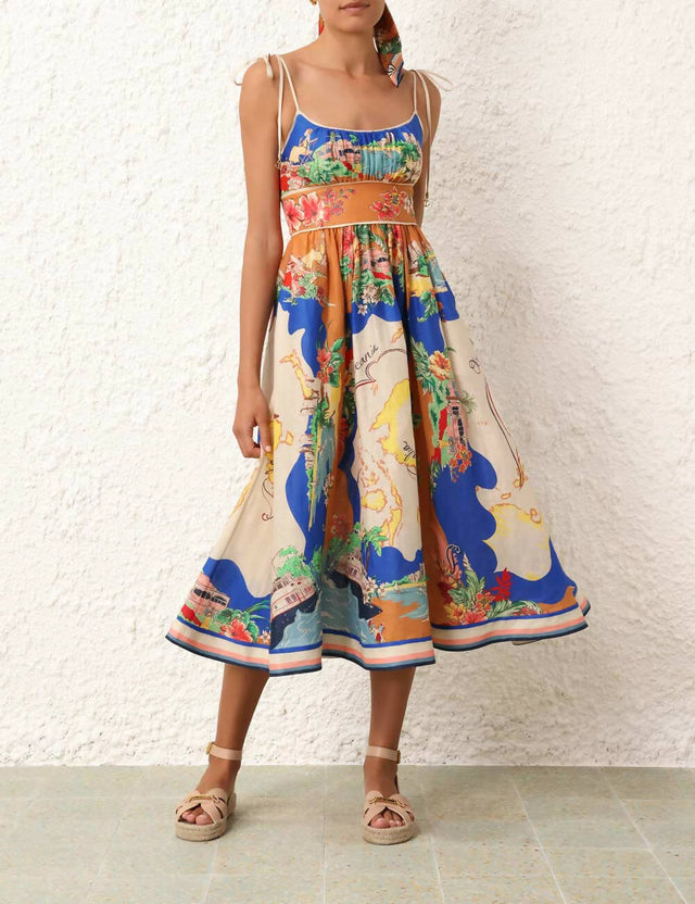 Zimmermann - Zimmermann Alight Picnic Midi Dress Print