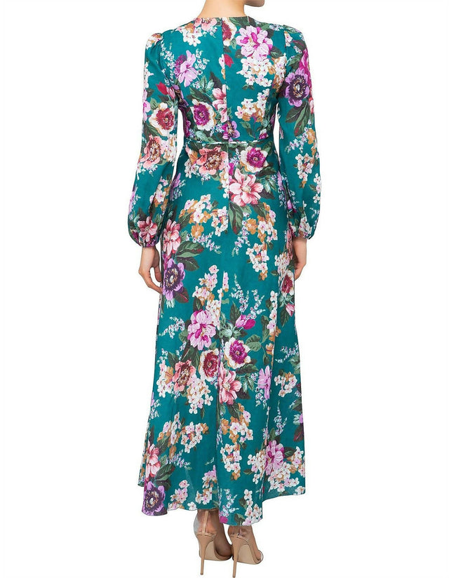 Zimmermann Allia Floral High Neck Dress Size 2 - 12 / Floral - Dresses