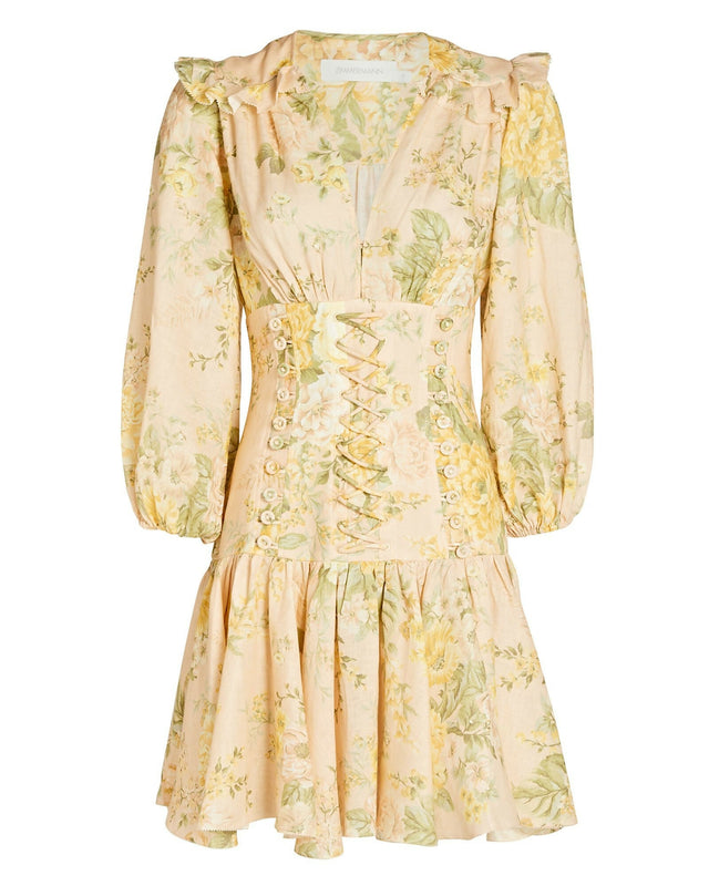 Zimmermann Amelie Corset - 8 / Yellow - Dresses