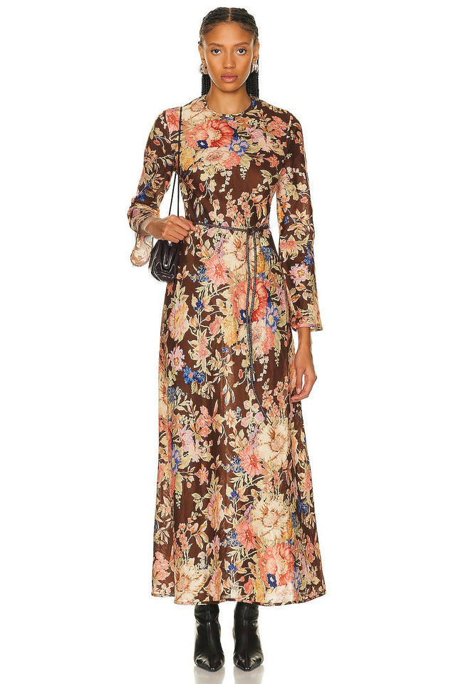 Zimmermann August Bias Dress Floral Size 2 - 8 / Multi - Dresses