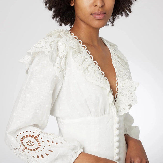 Zimmermann - Zimmermann Bellitude Scallop Short Dress