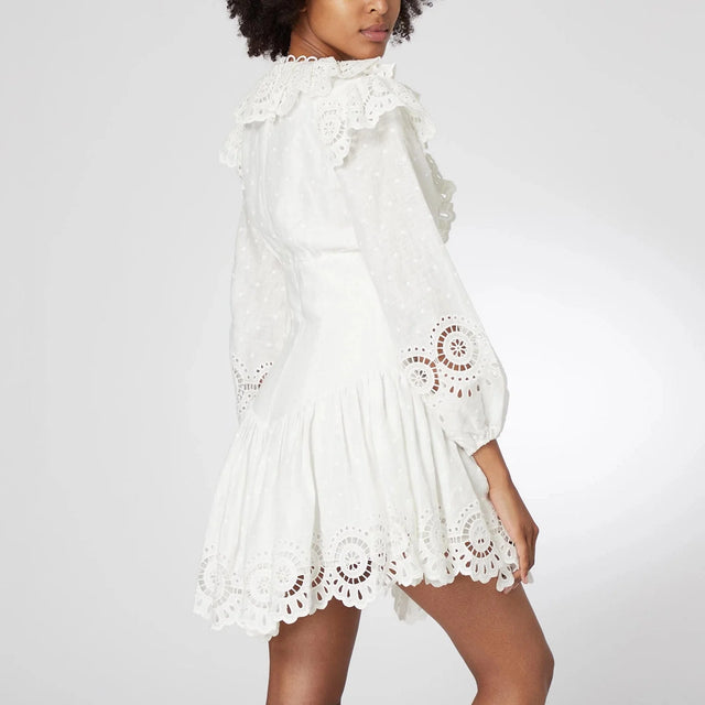 Zimmermann - Zimmermann Bellitude Scallop Short Dress