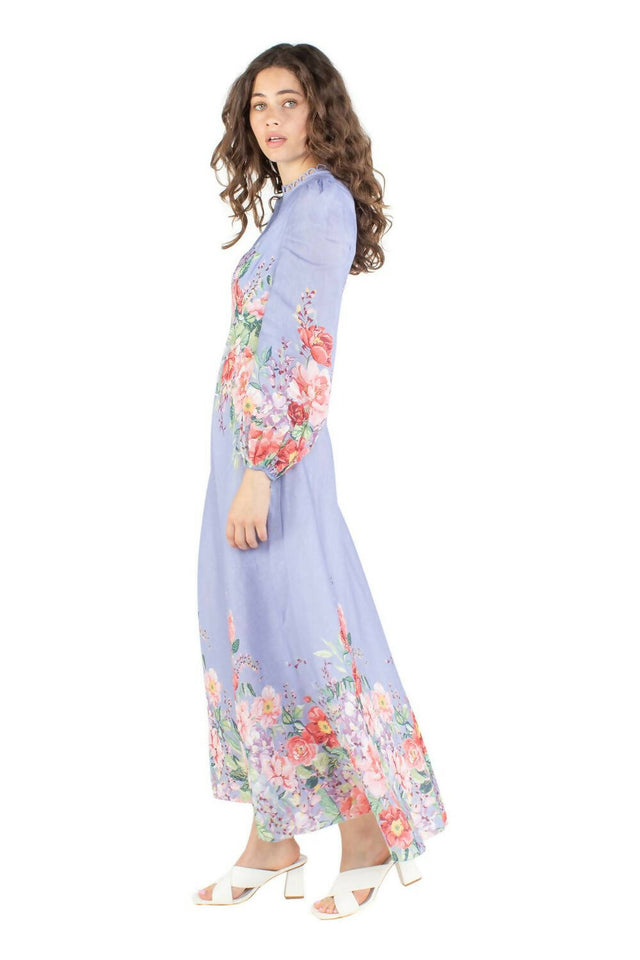 Zimmermann Beltitude Floral Long Dress - 14 / Floral - Dresses