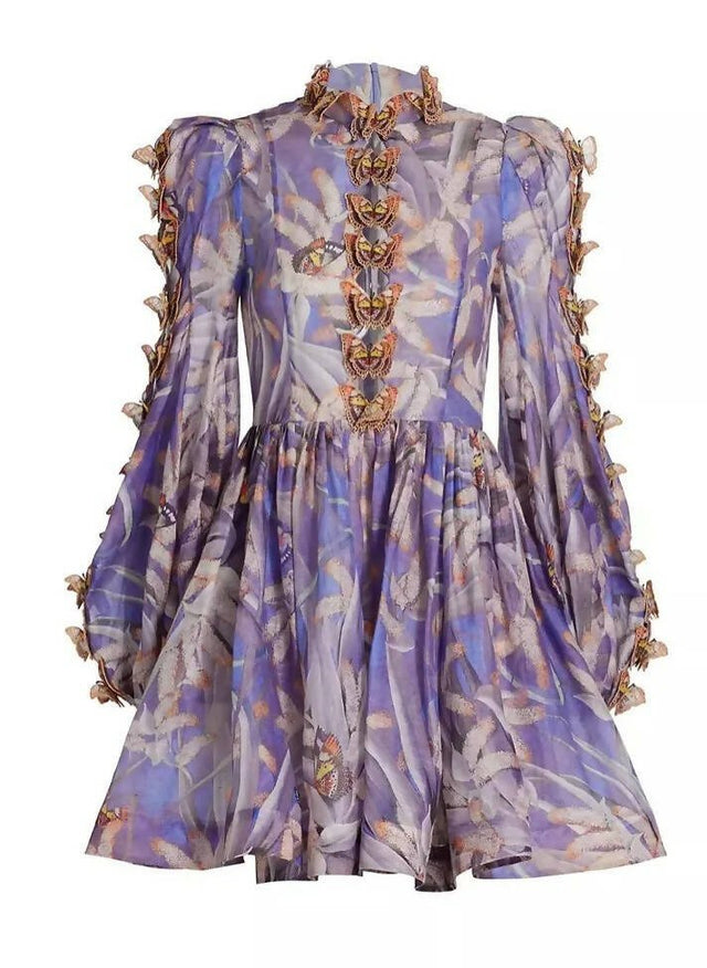 Zimmermann - Zimmermann Botanica Butterfly Mini Dress Size 10