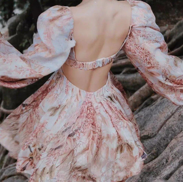 Zimmermann - Zimmermann Botanica Silk Linen Organza Bralette Mini Dress