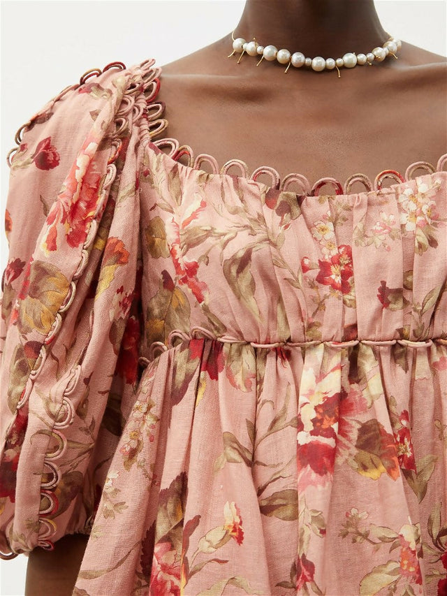 Zimmermann Cassia Mini Dress - 10 / Floral - Dresses