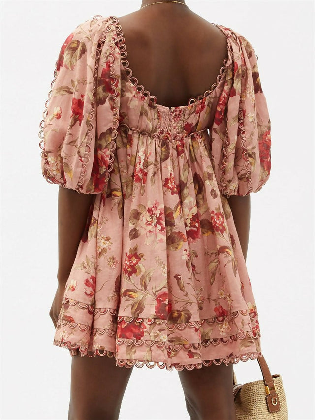 Zimmermann Cassia Mini Dress - 10 / Floral - Dresses