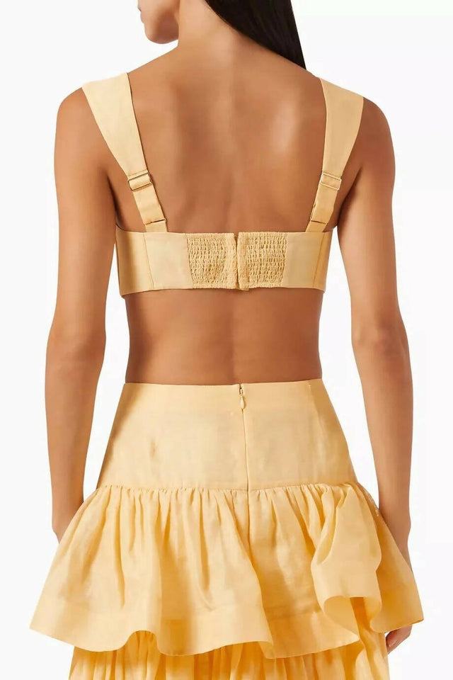 Zimmermann - Zimmermann Coaster Bralette & Tiered Skirt