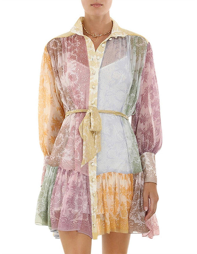 Zimmermann - Zimmermann Dancer Lantern Mini Dress Print
