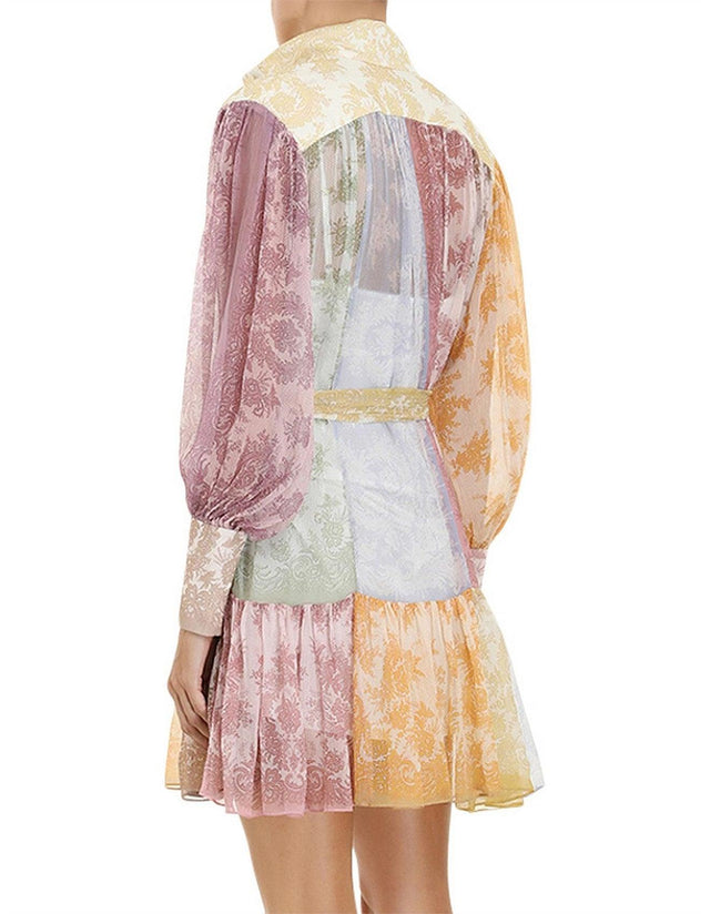 Zimmermann - Zimmermann Dancer Lantern Mini Dress Print