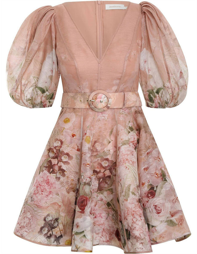 Zimmermann - Zimmermann Dancer Puff Sleeve Mini