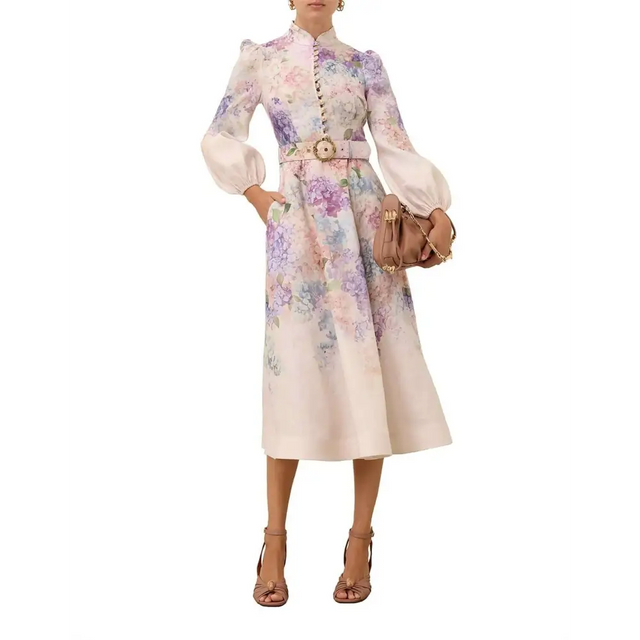 Zimmermann Dawning Buttoned Midi - 12 / Floral - Dresses