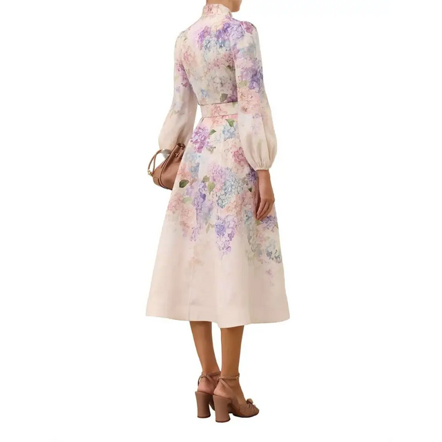 Zimmermann Dawning Buttoned Midi - 12 / Floral - Dresses