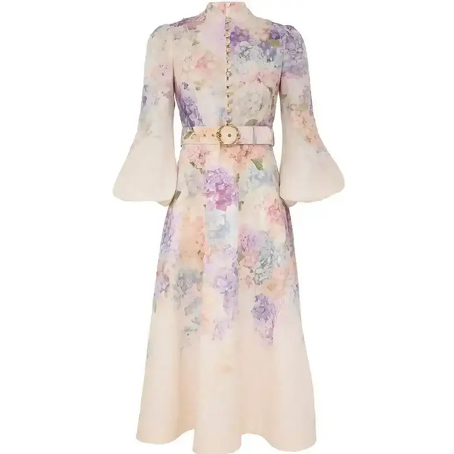 Zimmermann Dawning Buttoned Midi - 12 / Floral - Dresses