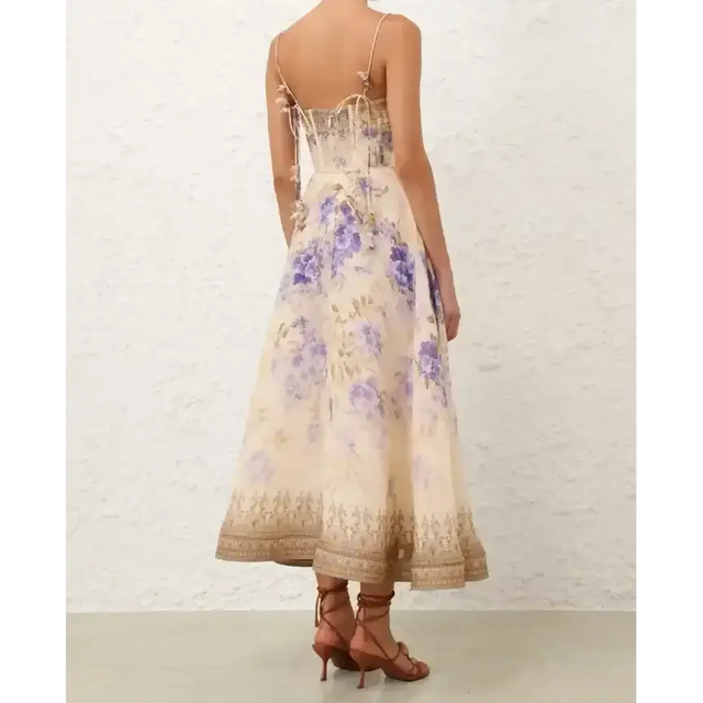 Zimmermann Dawning Picnic Midi Dress Size 3 - 14 / Floral - Dresses