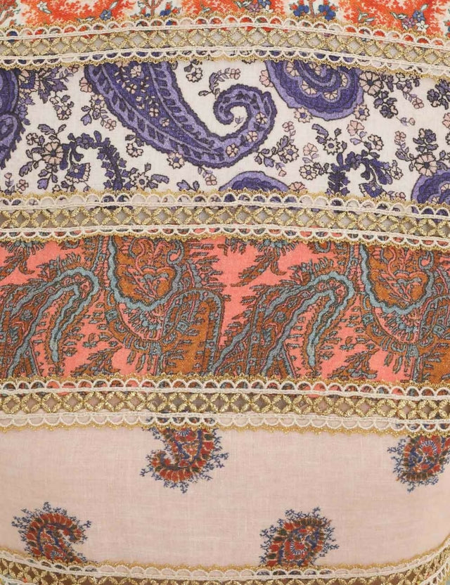 Zimmermann Devi Spliced Mini Dress Print Size 2 / AU 12 - 12 / Multi - Dresses