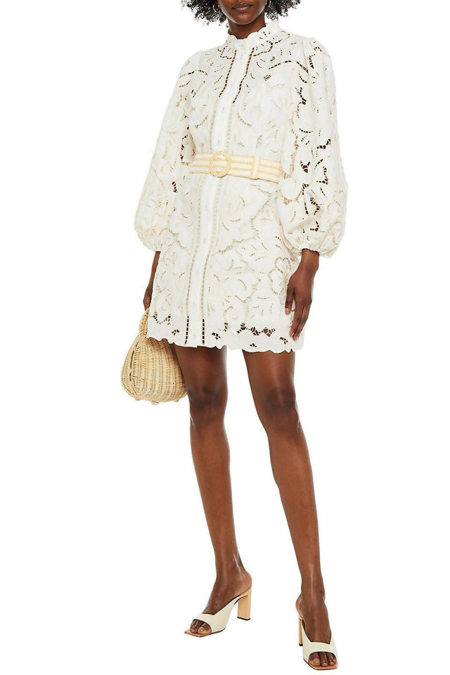 zimmermann-Ivory-Empire-Belted-Broderie-Anglaise-Linen-And-Cotton-blend-Mini-Dress (1)